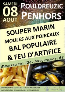 Le souper marin (soupe de poisson et moules frites), organisé par le comité des fêtes