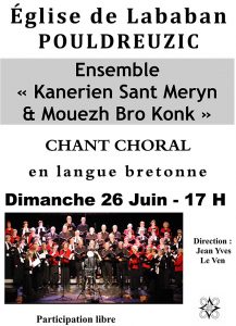 Affiche ensemble Kanerien Sant Meryn et Mouezh Bro Konk