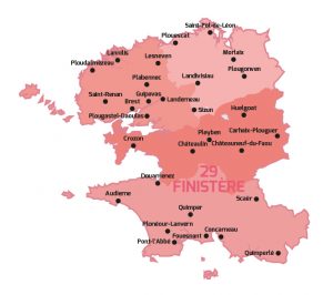 Finistère – mairies équipées pour délivrer des cartes d'identité