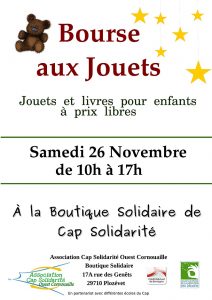 Bourse aux jouets 2016 • Cap solidarité