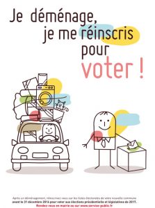 Affiche "inscription sur les listes électorales"