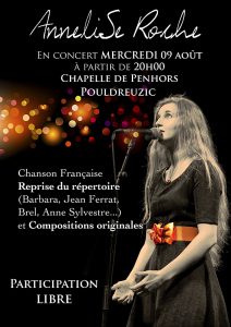 AnneliSe Roche : récital de chansons françaises à la chapelle de Penhors