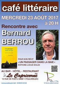 Café littéraire : Bernard Berrou invité le mercredi 23 août 2017