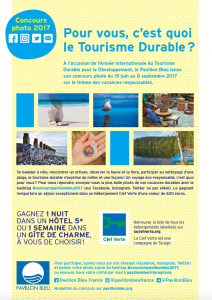 Pour vous, c’est quoi le Tourisme Durable ? Concours photo 2017